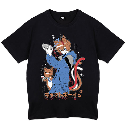 BlueByteSora "Bartender Cat" Shirt