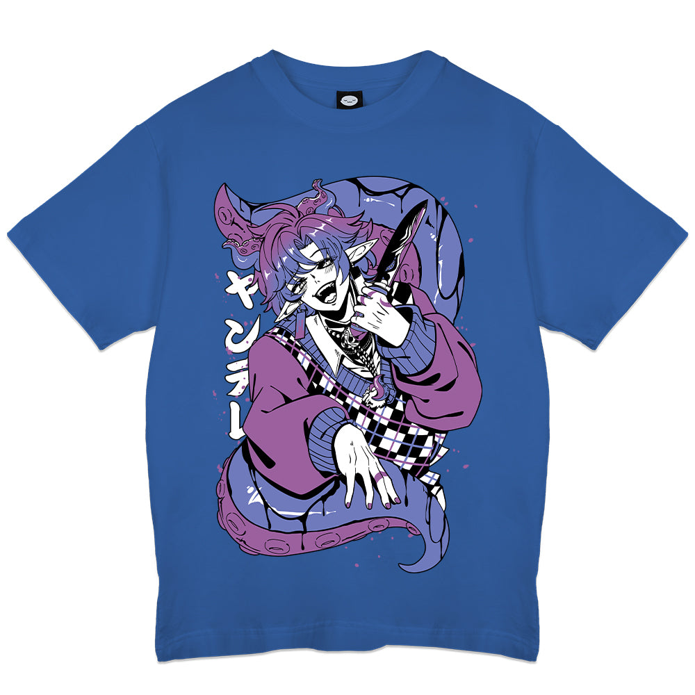 yanderegg Yandere Tentacles Blue T-Shirt