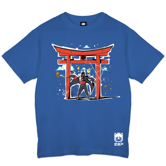 ShibaSeto "Torii Gate" Blue T-Shirt