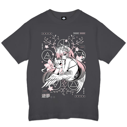 cheriyfu "Sakayume" Gray T-Shirt