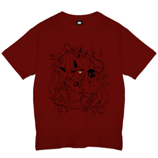 PixyWixy "Demon Core" T-Shirt - Dark Red