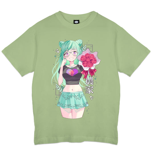 MintyMikkusu 'Farmer' Green Shirt