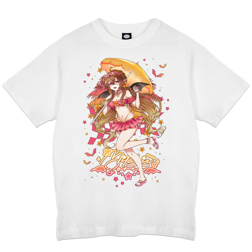 Mitchie Soren 'Paradise Bat' White Shirt