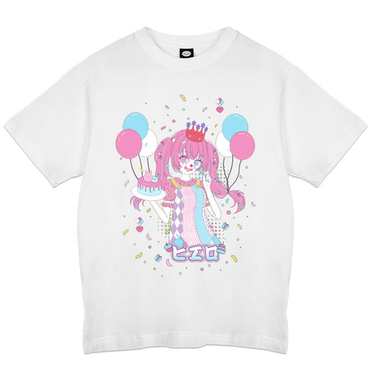 LolliePopVT "Cake, Clown, & Confetti" White Shirt