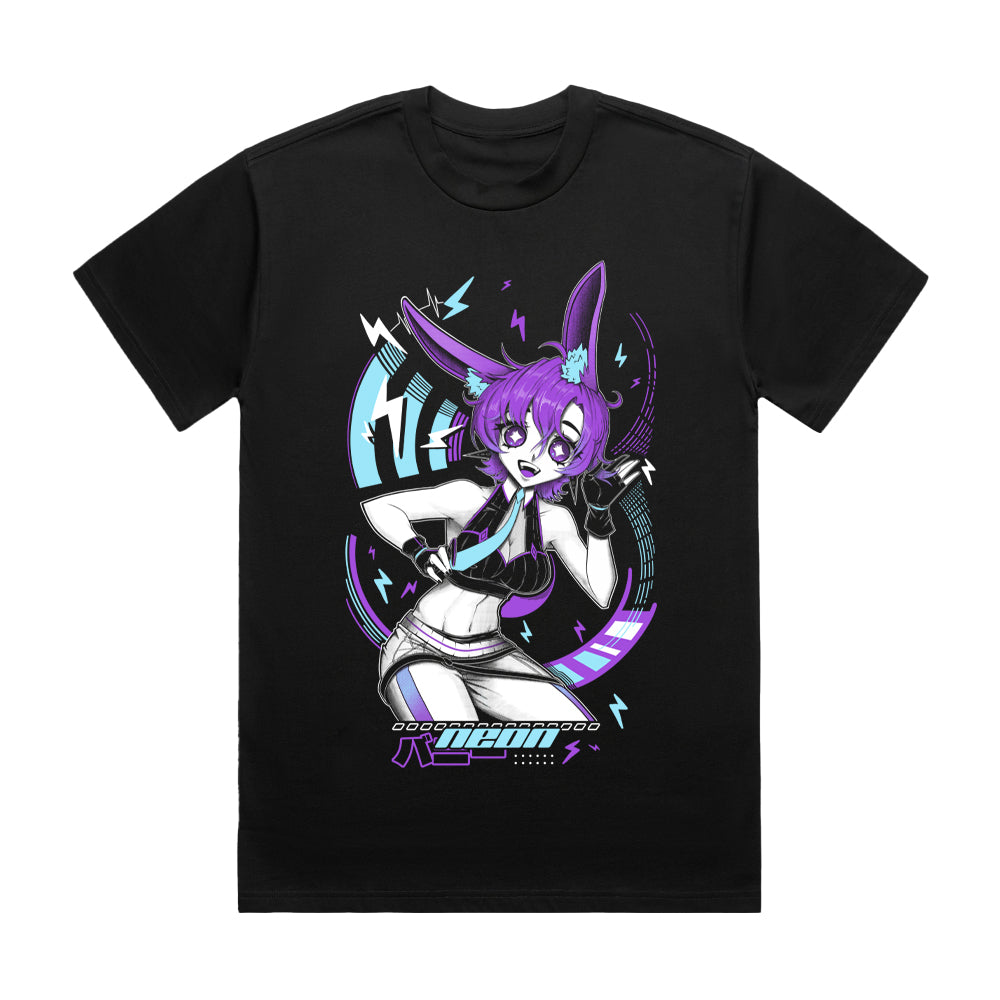 NeonQuin Lightning Bun T-Shirt