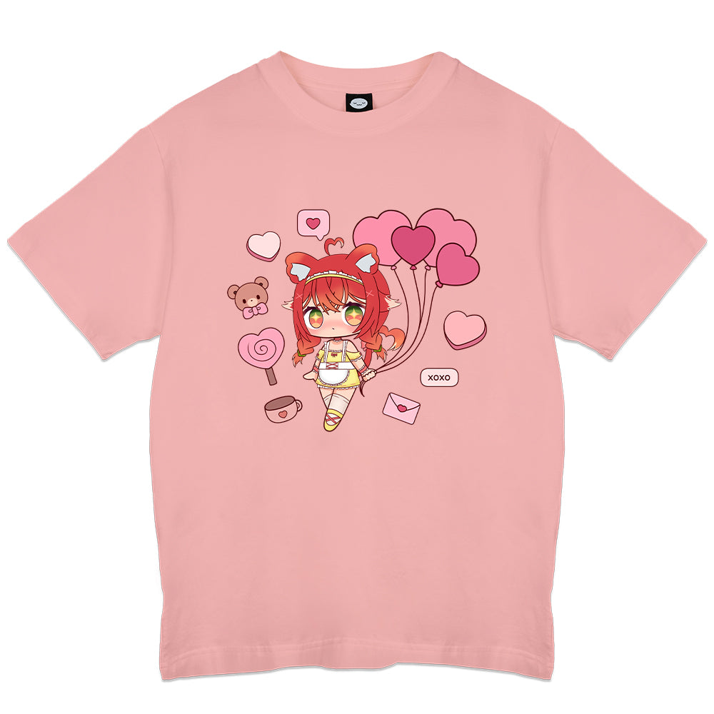 Niwwu Balloons Chibi Pink T-shirt