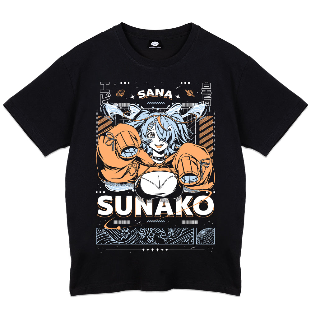 Sana Sunako "Galactic Empress" T-Shirt - Black