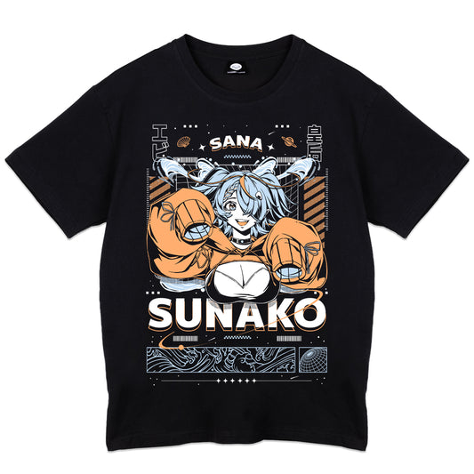 Sana Sunako "Galactic Empress" T-Shirt - Black