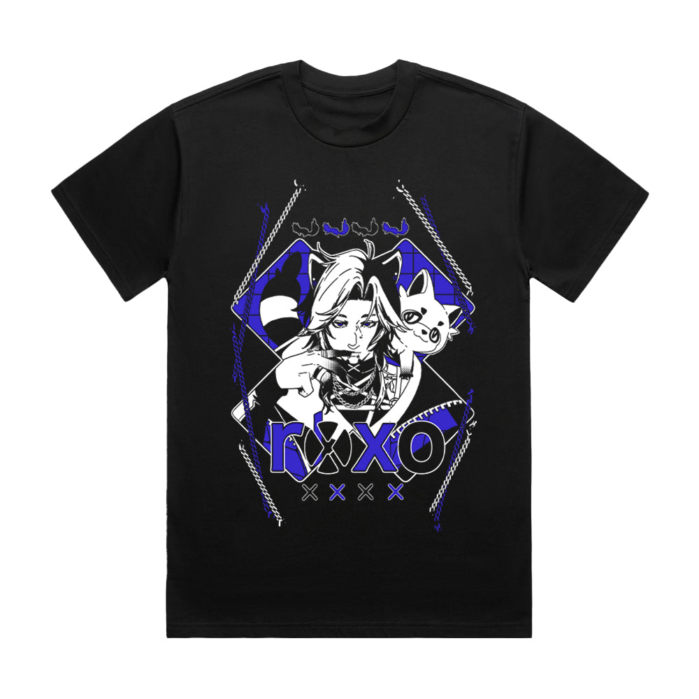 roxoah Indigo Raccoon T-Shirt