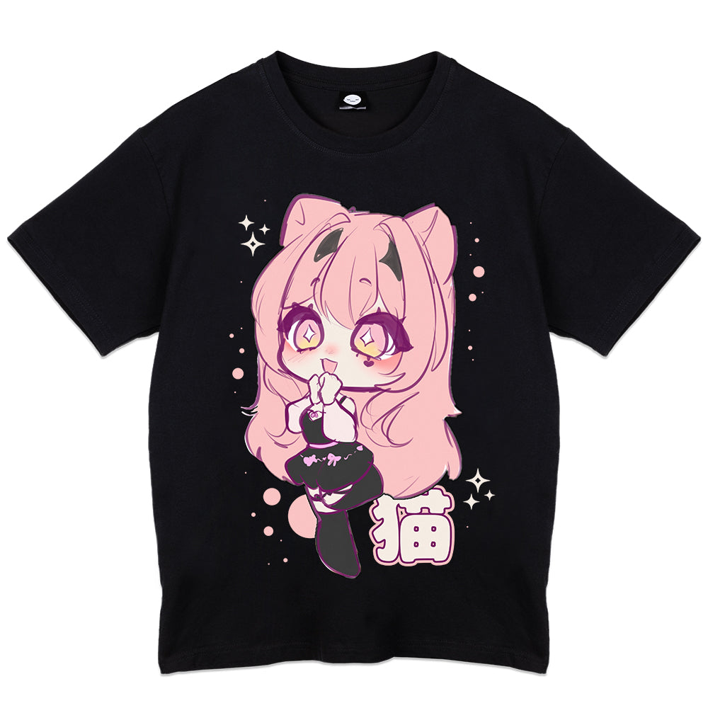 GhostyUwU "Chibi Neko" T-Shirt