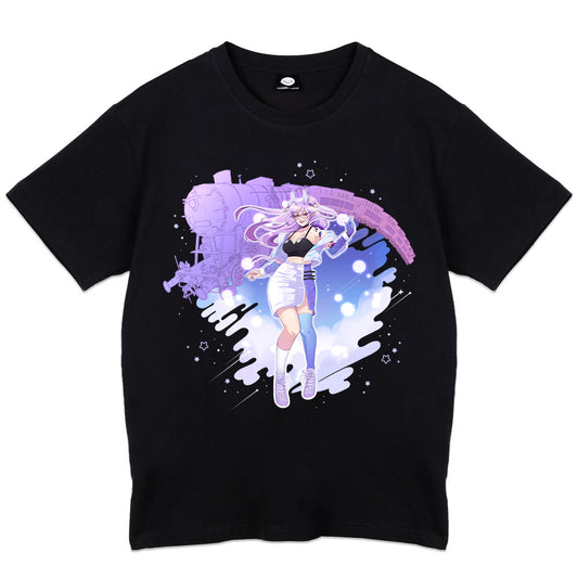 lawendowa_ "Cosmic  Deer" T-Shirt