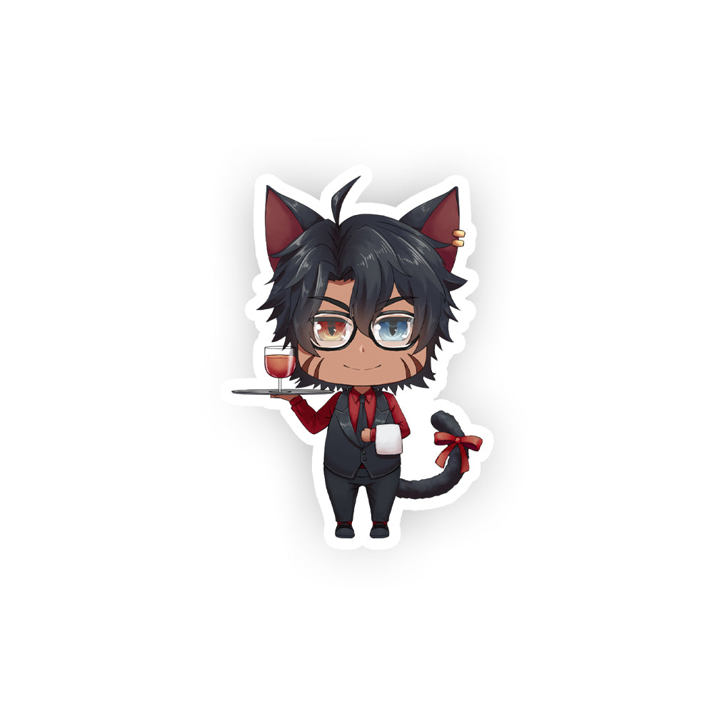 TaigaChama Chibi Bartender Sticker