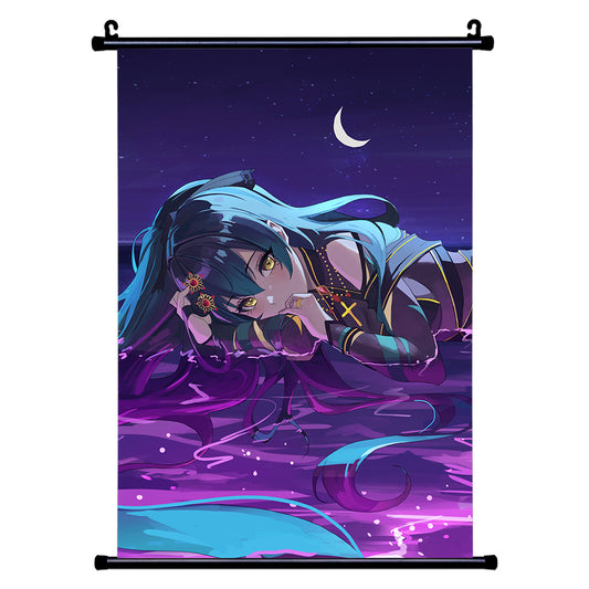 Tenebria Rose Midnight Wall Scroll
