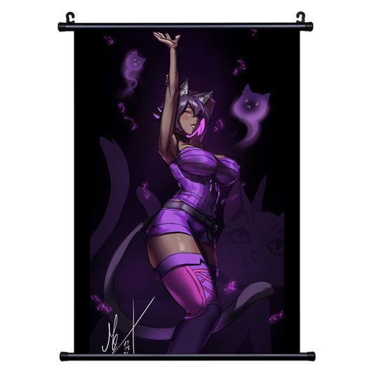 Trixtreatz "Kitty Stretch" Wall Scroll