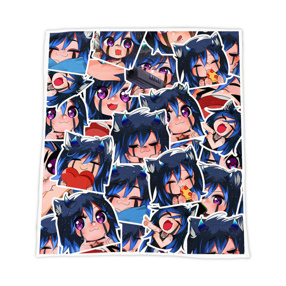 TSUKIVR "Emote Collage" Blanket