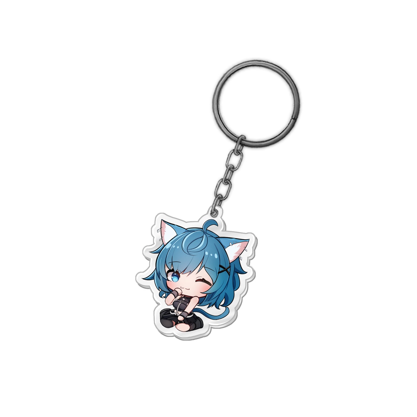 TsunamiCat Chibi Acrylic Keychain