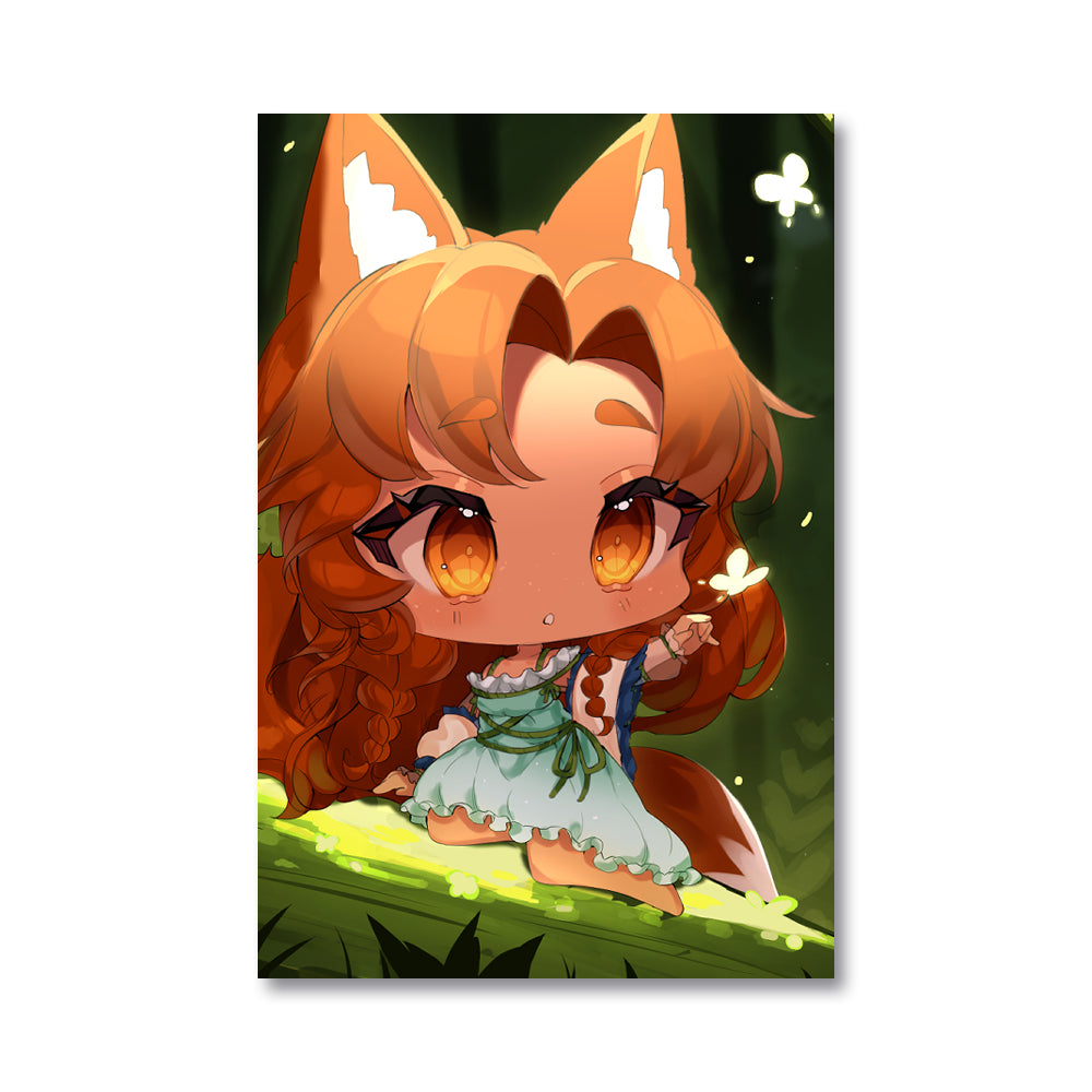 Twillarin "Forest Chibi Fox" Poster