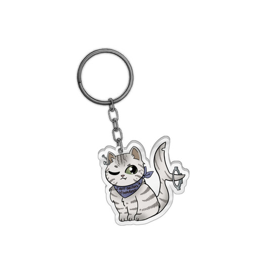 Undyne_Arashi Dr Biscuits Fluffy Baby Keychain