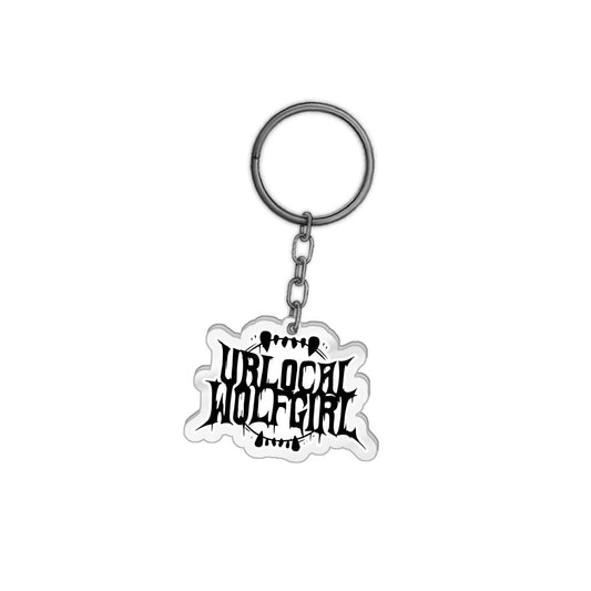 UrLocalWolfGirl Logo Keychain