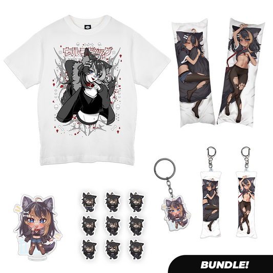Kamiko Kana "Wolfdog" White T-Shirt Bundle