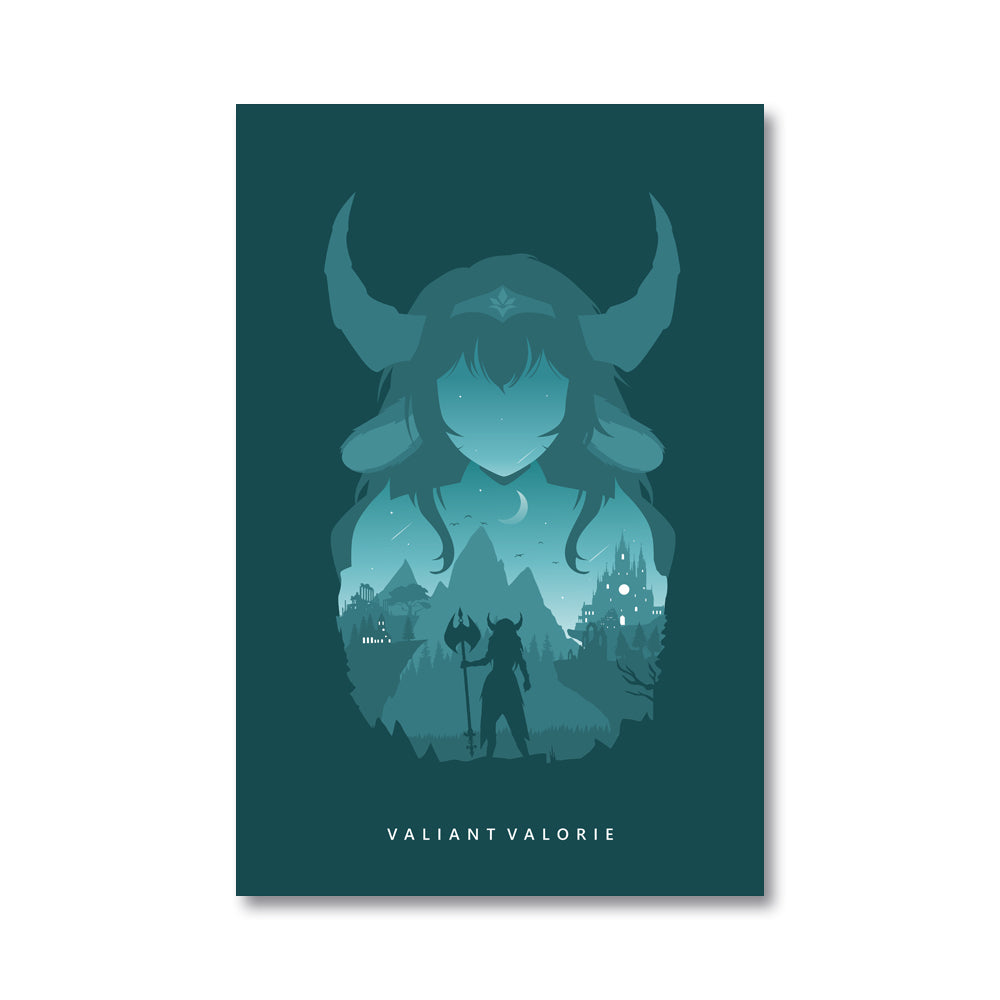 ValiantValorie Silhouette Poster