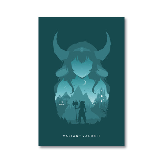 ValiantValorie Silhouette Poster