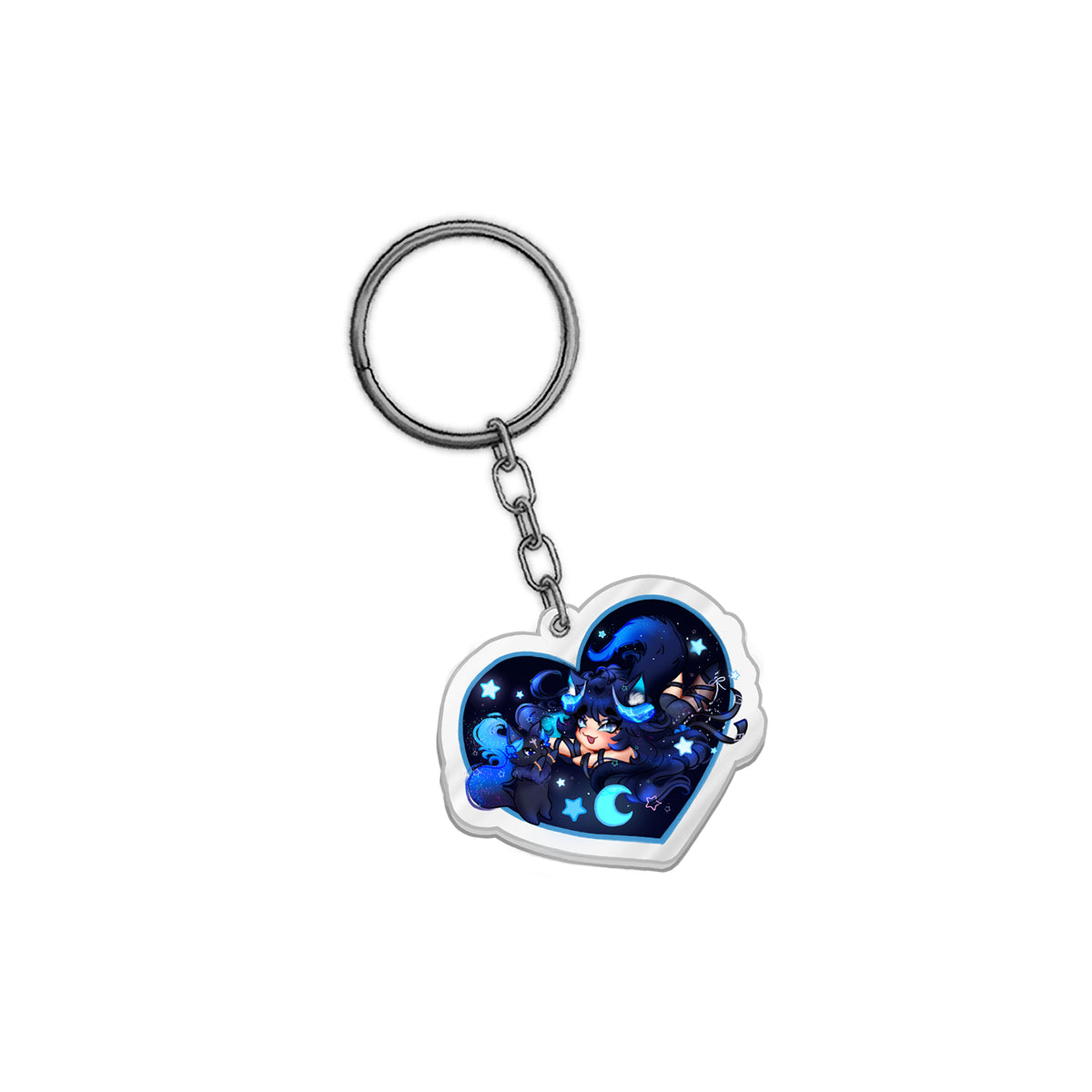 VitaniAsteria "Heart Night" Keychain
