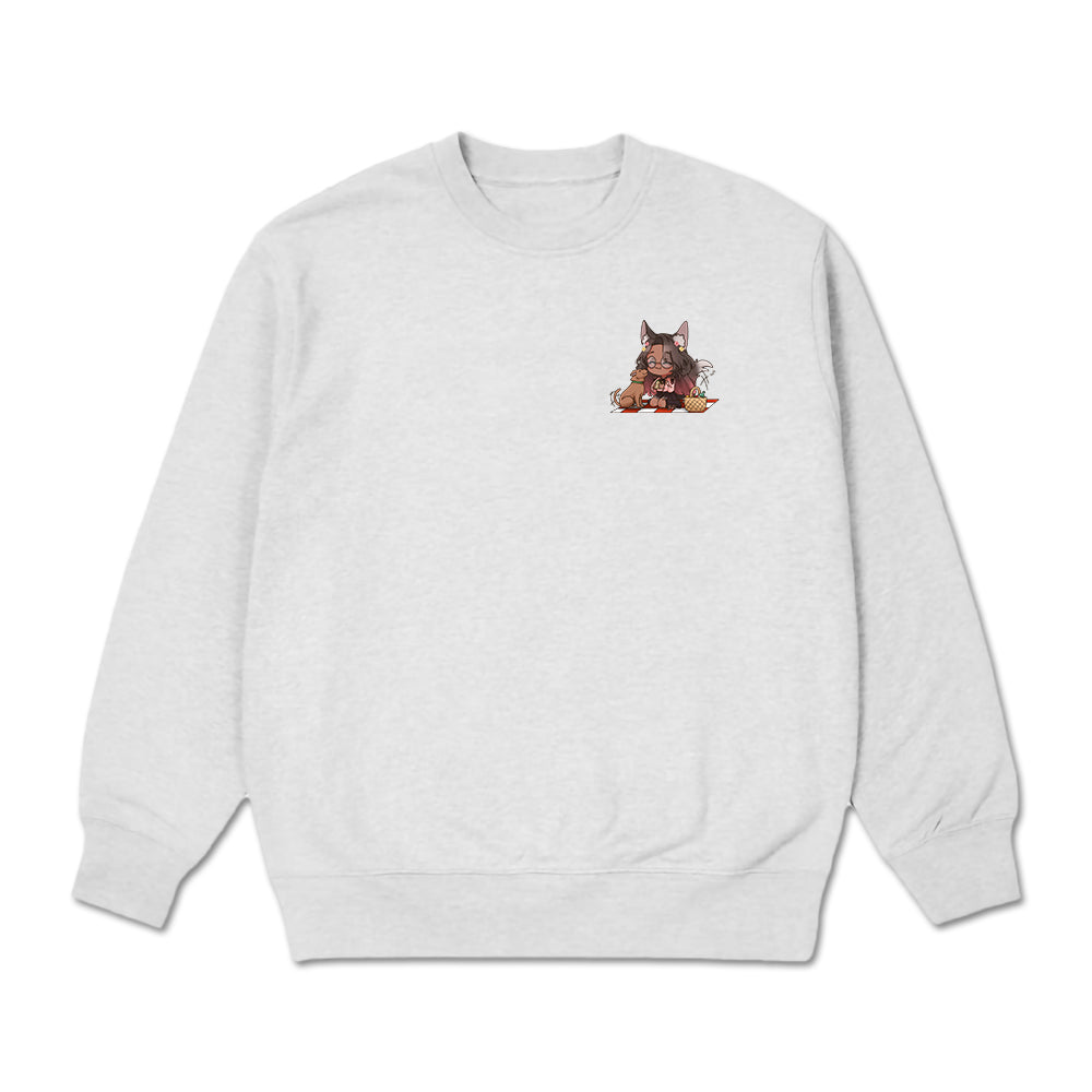 JoannaBeans Friendly Picnic Crewneck(White)