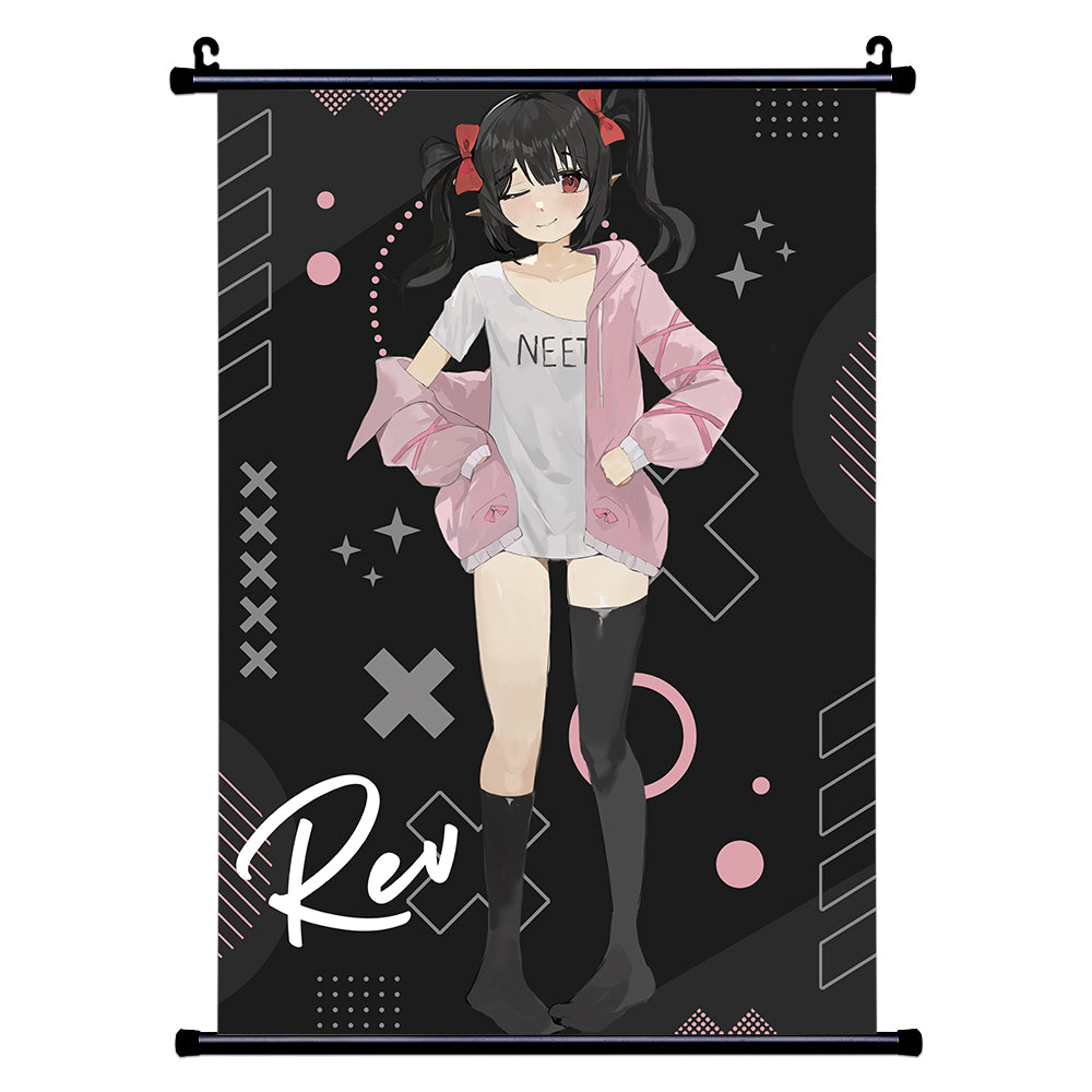 Rev or Strawb? Wall Scroll