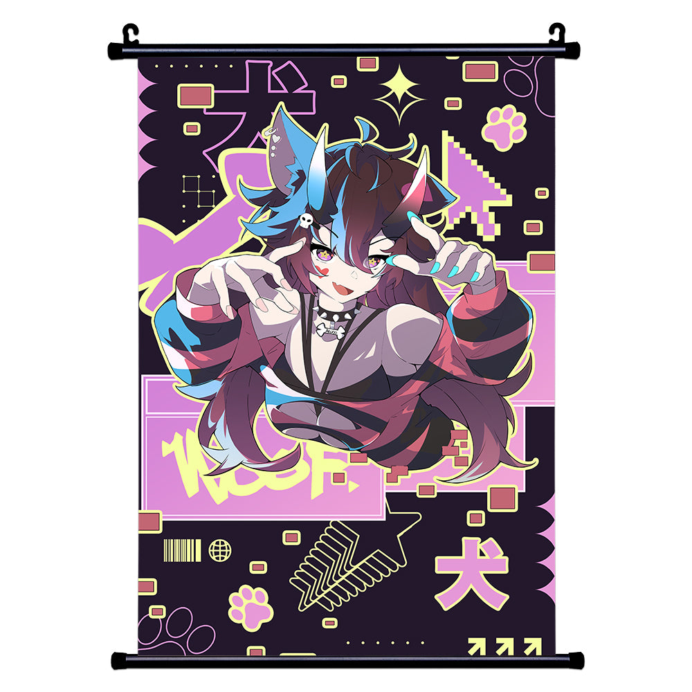 awoodles "Cyberpup Pop-Up" Wall Scroll