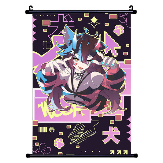 awoodles "Cyberpup Pop-Up" Wall Scroll