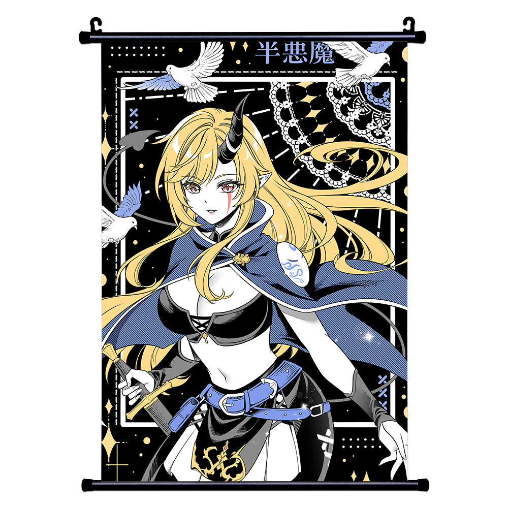 RynnaVT "Half Devil, Full Knight" Wall Scroll