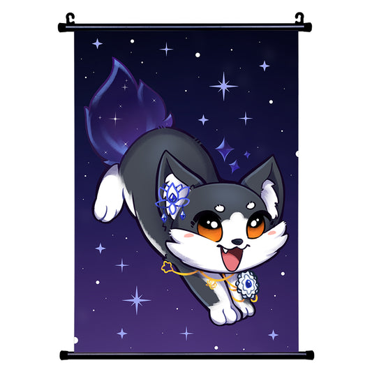 HowlingLotusVT "Moonlight Howl" Wall Scroll