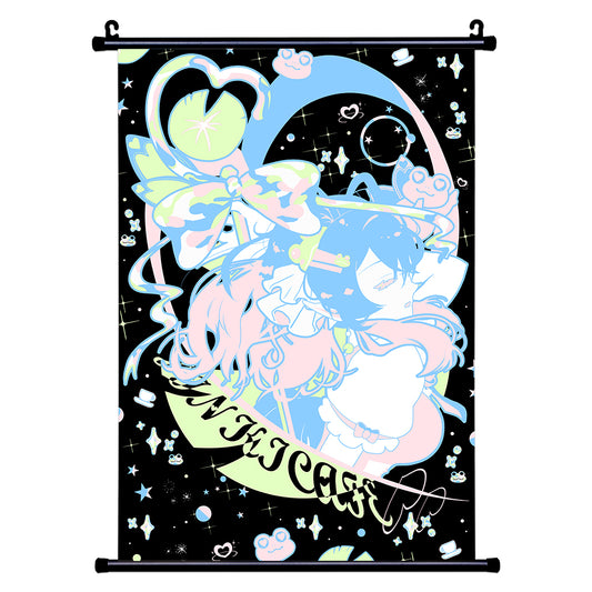 Pinkicafe "Frog, Maid, Magical Girl" Wall Scroll