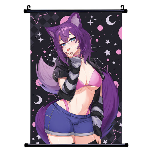 LunaNyaVT "Crescent Wolf" Wall Scroll