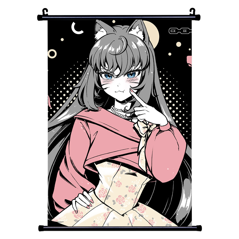 Tsuma-ASMR "Playful Smug" Wall Scroll