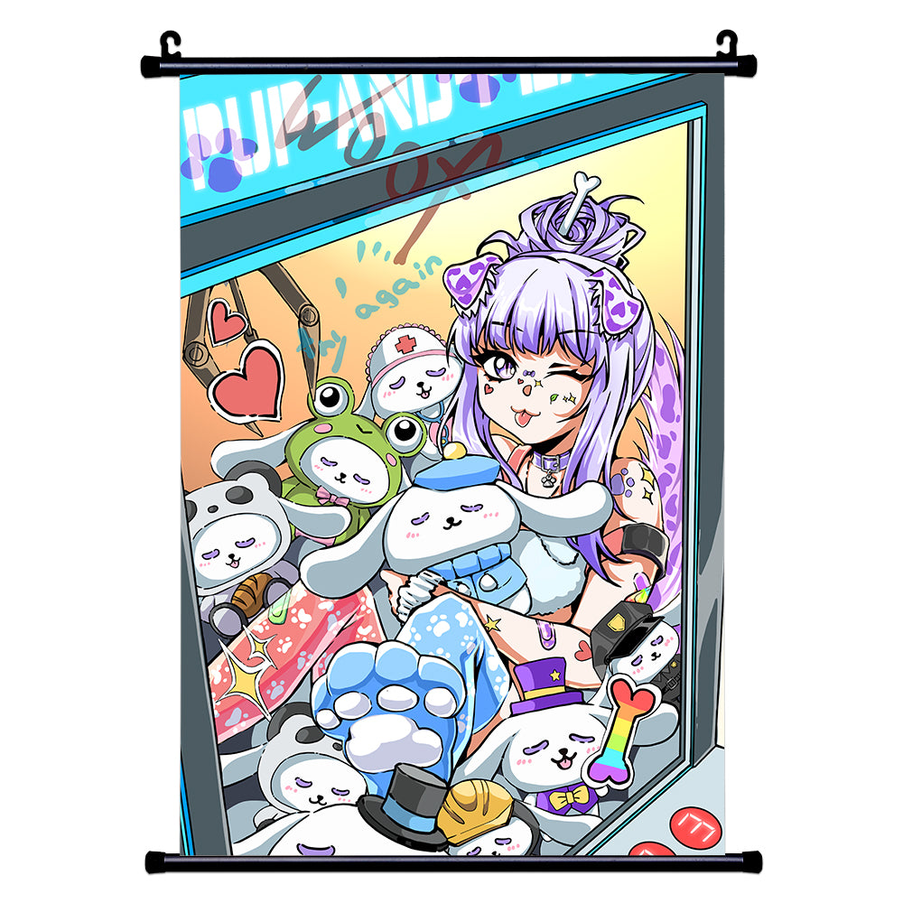 Meowdalyn Pup-And-Play Wall Scroll