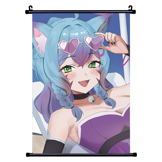 PixcatOS Beach Day Wall Scroll