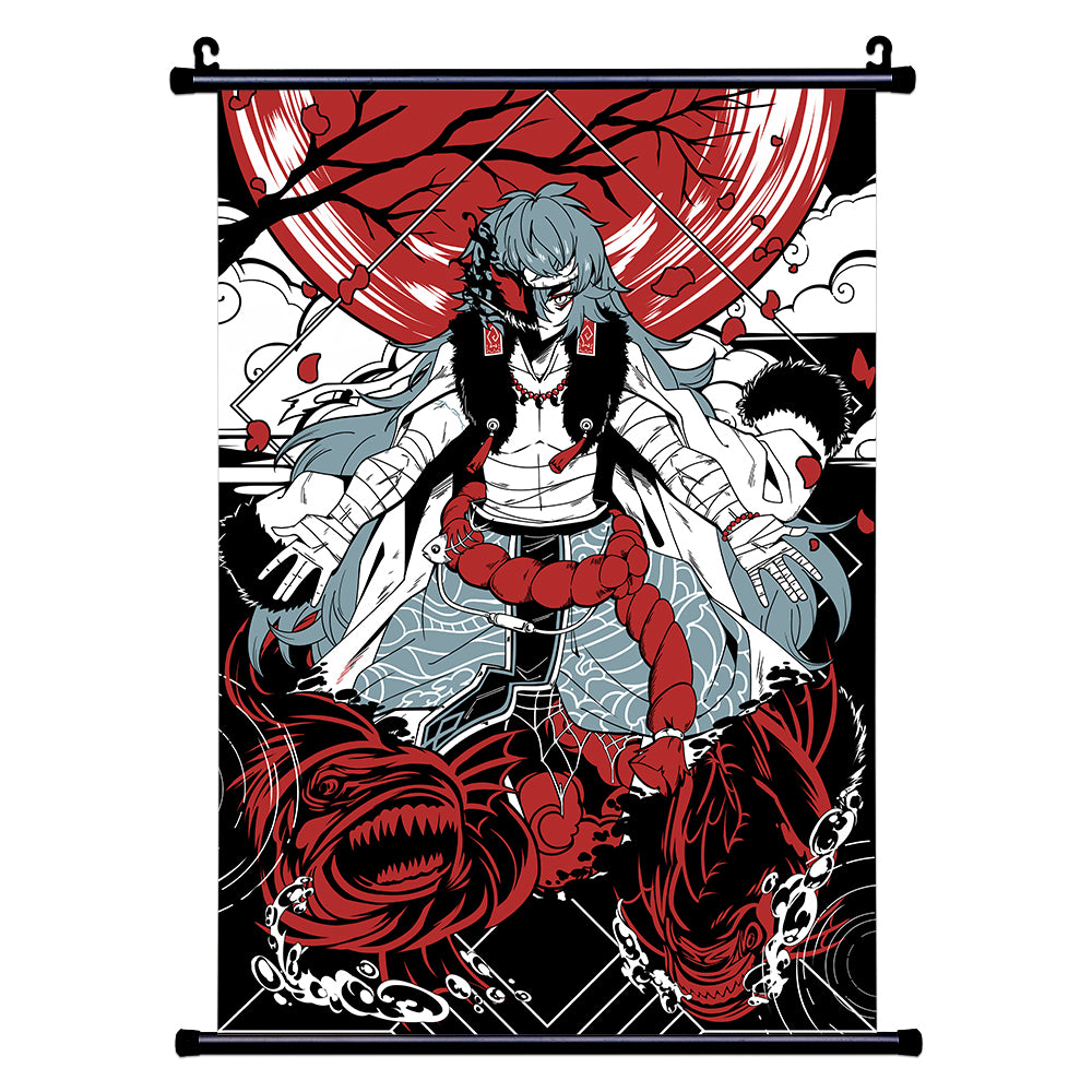 OneLittlePiranha Horror Wall Scroll