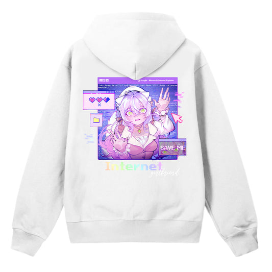 Lady_muun Trapped Hoodie(White)