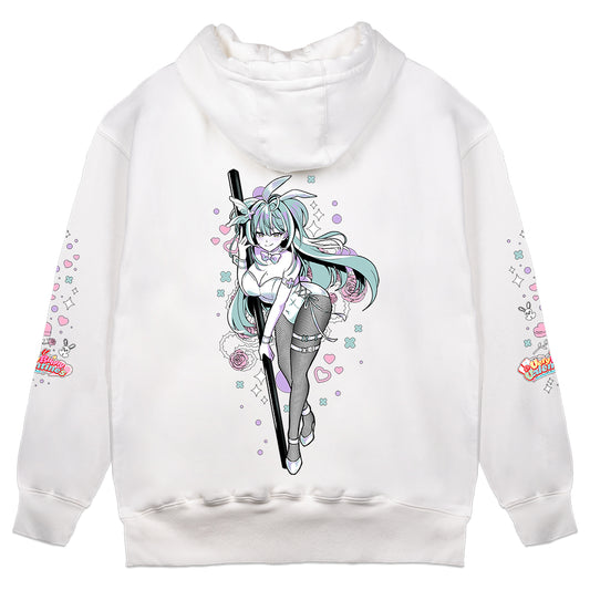 Bluebell.EVE "Very Bunny Valentine's" Hoodie - White