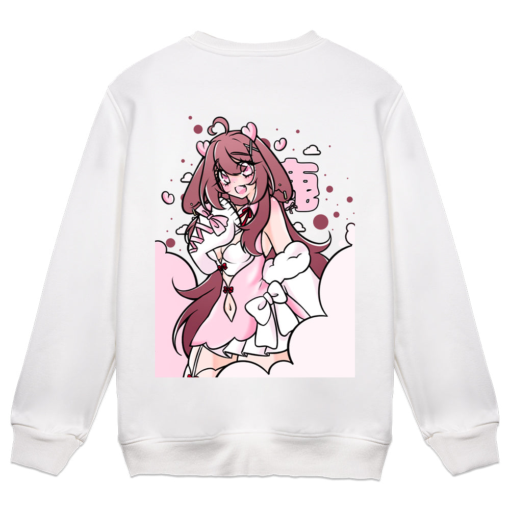 Tiraleafu Deer Skies Crewneck - White