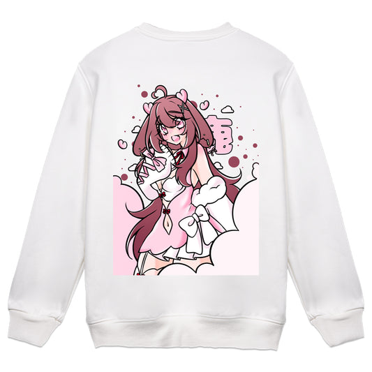 Tiraleafu Deer Skies Crewneck - White