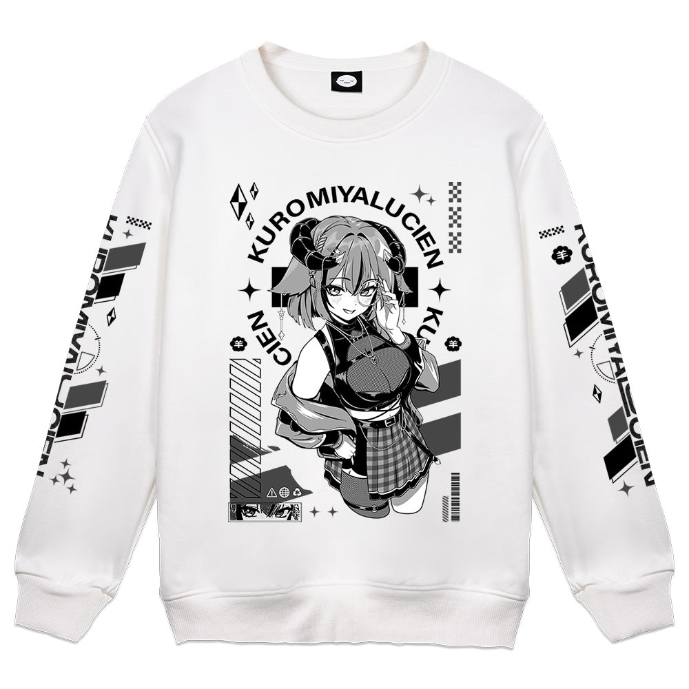 Kuromiya Lucien Rising Star White Crewneck