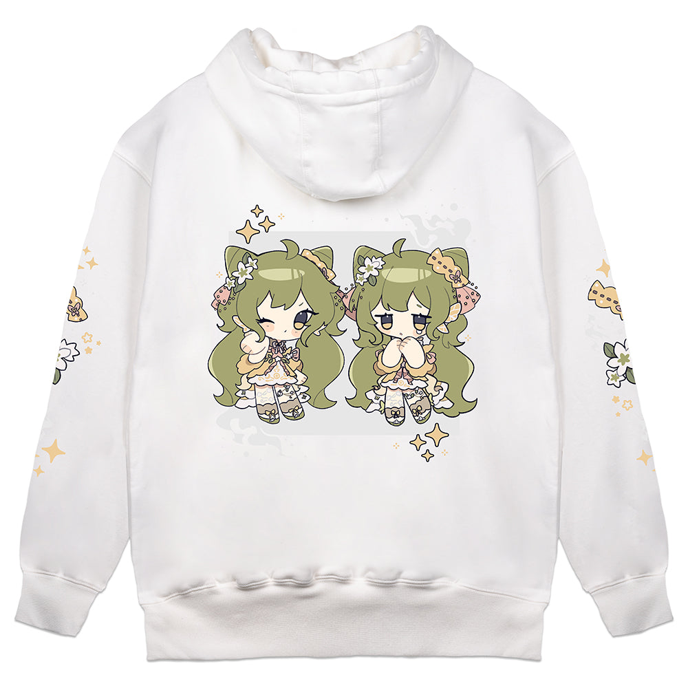 InannaBell Chibi White Hoodie