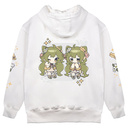 InannaBell Chibi White Hoodie