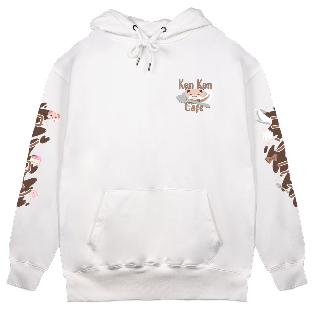 konkonmocha Cafe Hoodie (White)