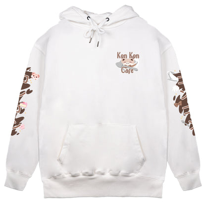 konkonmocha Cafe Hoodie (White)