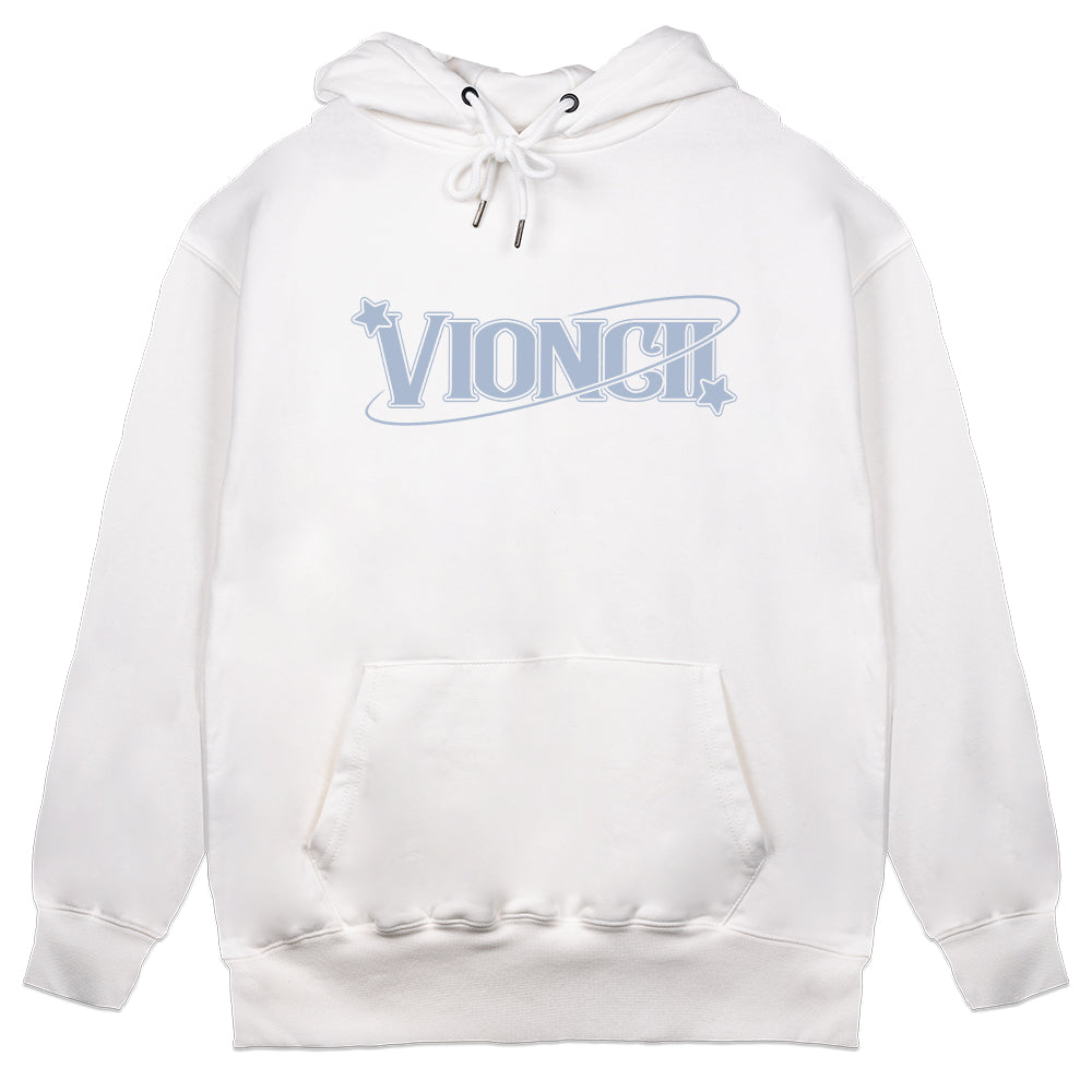 Vioncii Varsity Sailors Hoodie (White/Baby Blue)