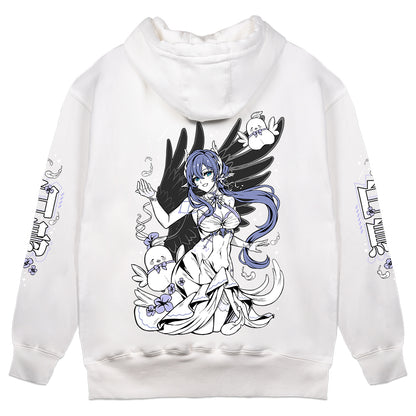 Esteria Hoshiko Feather Fall Hoodie - White